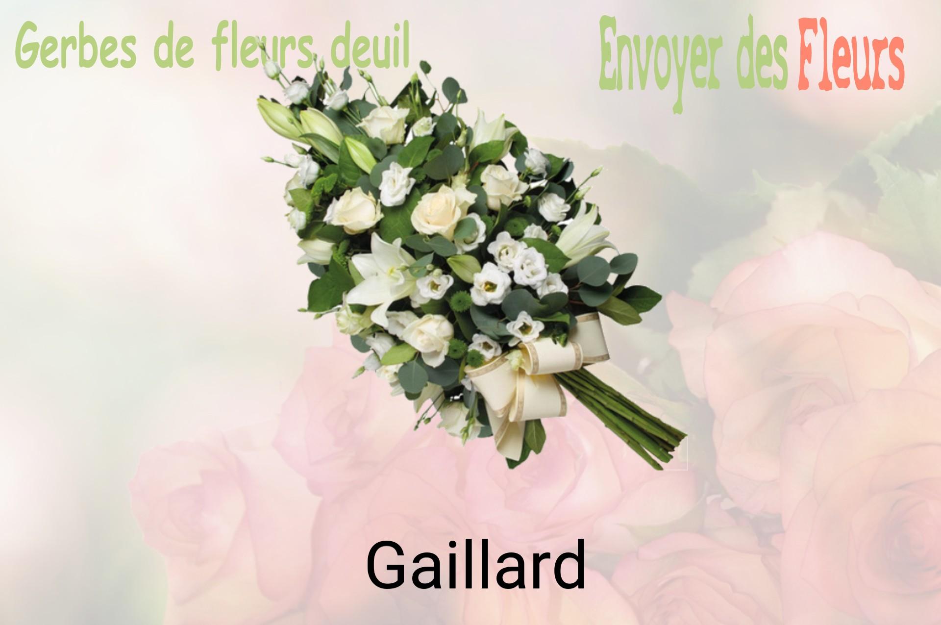 Gerbe de fleurs de deuil livrée à Gaillard